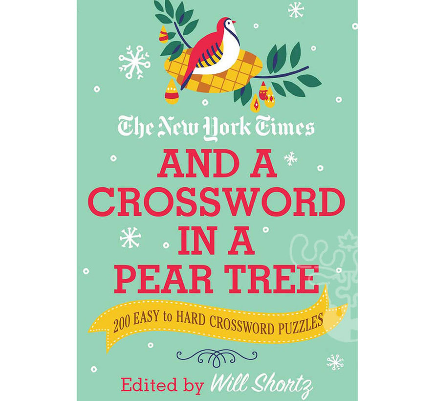 FINAL SALE New York Times and a Crossword in a Pear Tree