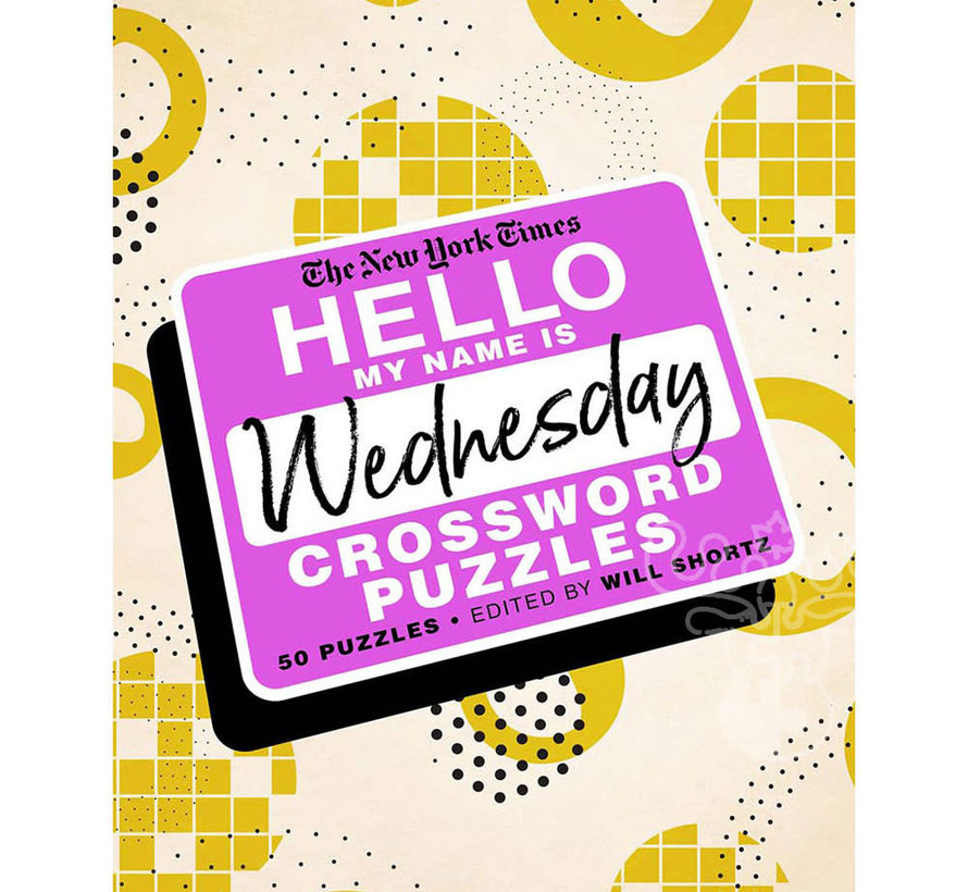 FINAL SALE New York Times Hello My Name is Wednesday Crossword Puzzles