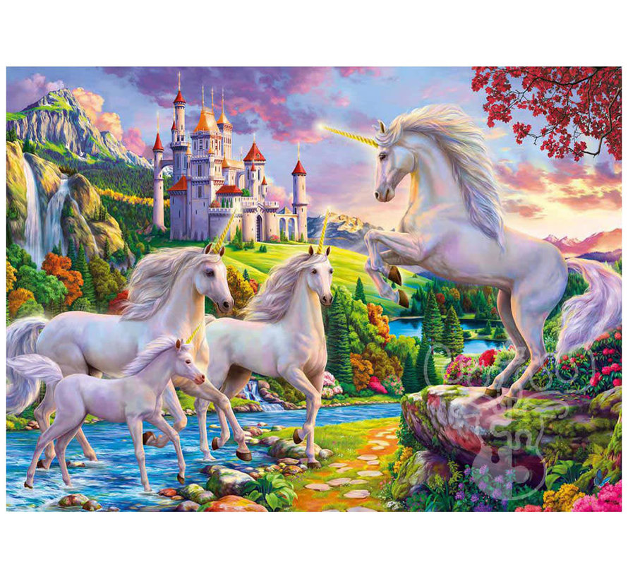 Willow Creek Unicorns & Castle Puzzle 1000pcs