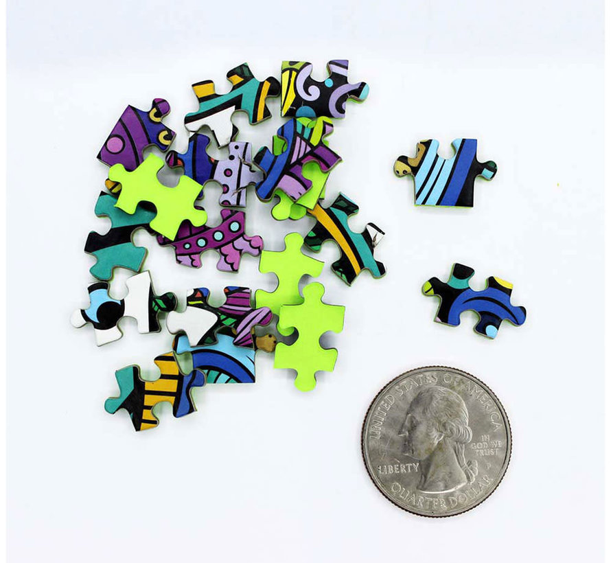 MicroPuzzles Stained Glass Tree Mini Puzzle 150pcs