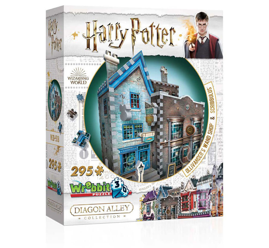 Wrebbit Harry Potter Diagon Alley Collection: Ollivander’s Wand Shop™ and Scribbulus™ Puzzle 305pcs