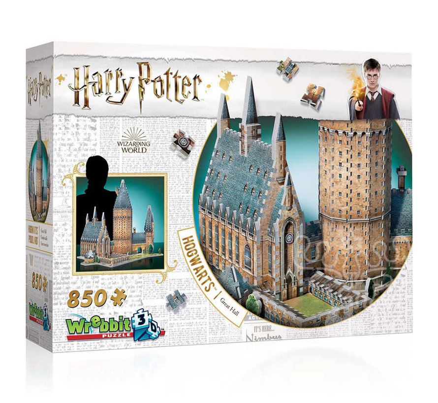 Wrebbit Harry Potter Hogwarts: Great Hall Puzzle 850pcs