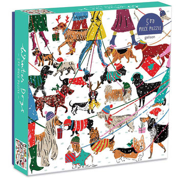 Galison Galison Winter Dogs Puzzle 500pcs