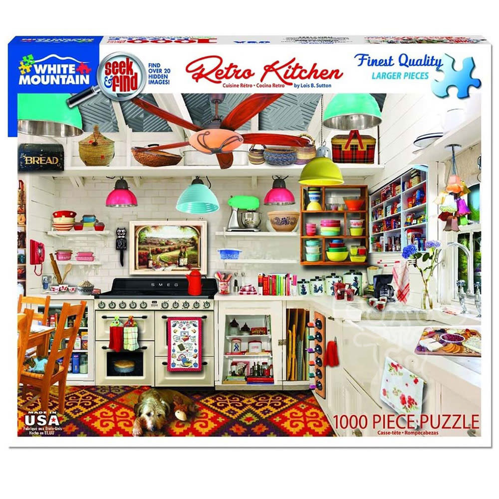 White Mountain Retro Kitchen Seek & Find Puzzle 1000pcs Puzzles Canada