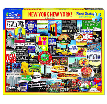 White Mountain White Mountain New York New York Puzzle 1000pcs