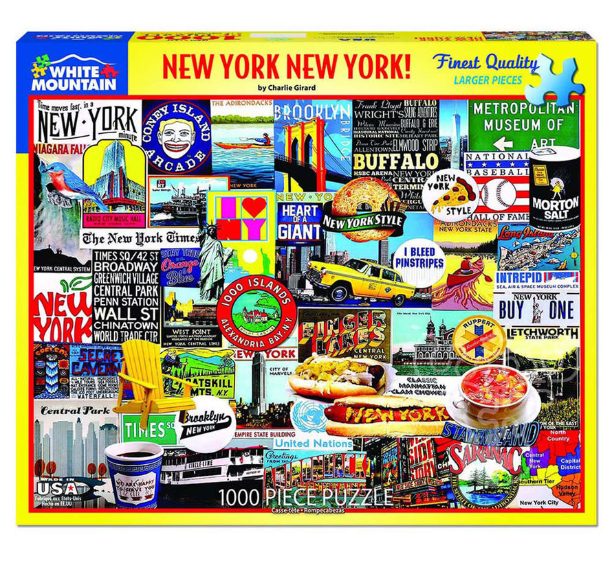 White Mountain New York New York Puzzle 1000pcs