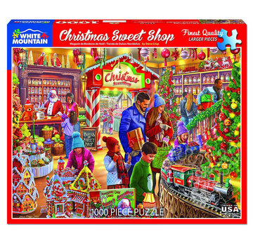 White Mountain White Mountain Christmas Sweetshop Puzzle 1000pcs