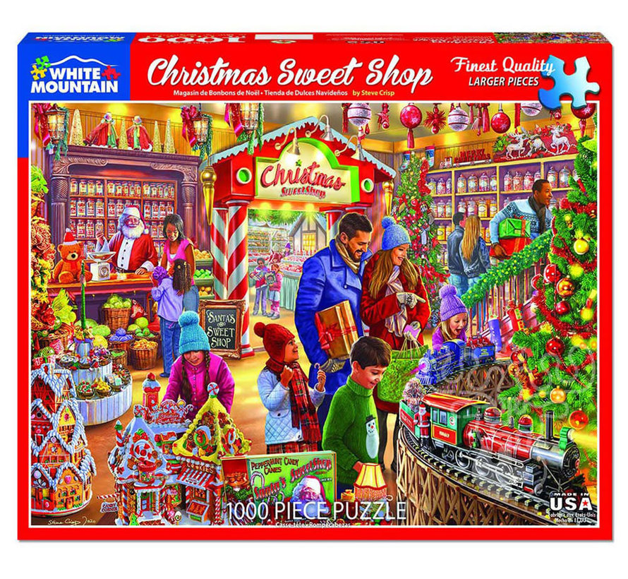 White Mountain Christmas Sweetshop Puzzle 1000pcs