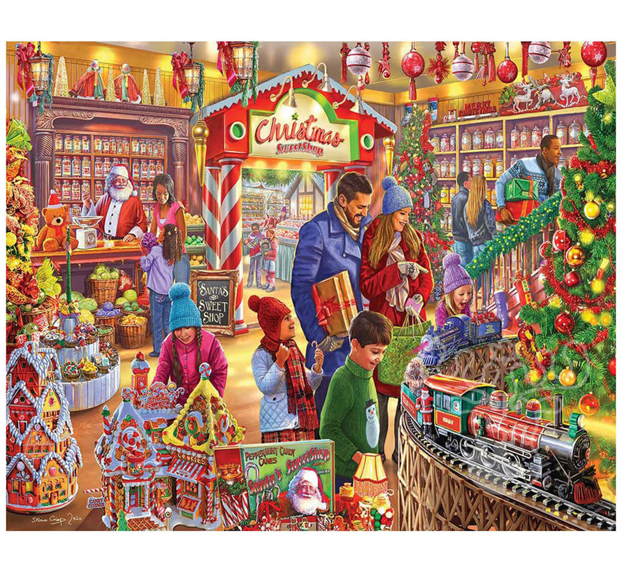 WMP Christmas White Mountain Christmas Sweetshop Puzzle 1000pcs