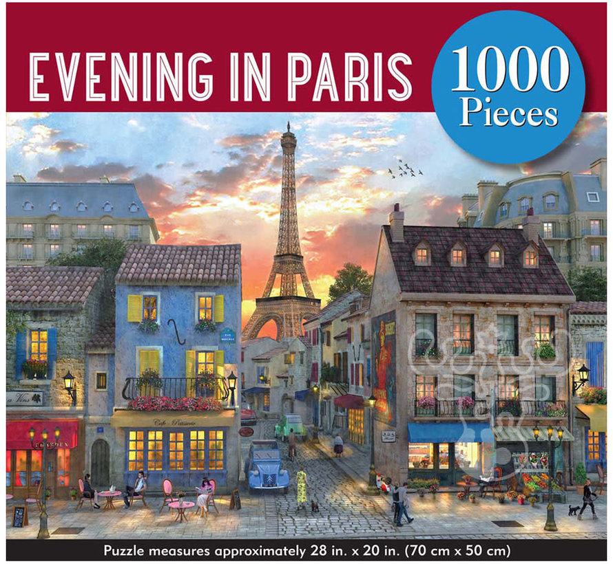 Peter Pauper Press Evening in Paris Puzzle 1000pcs