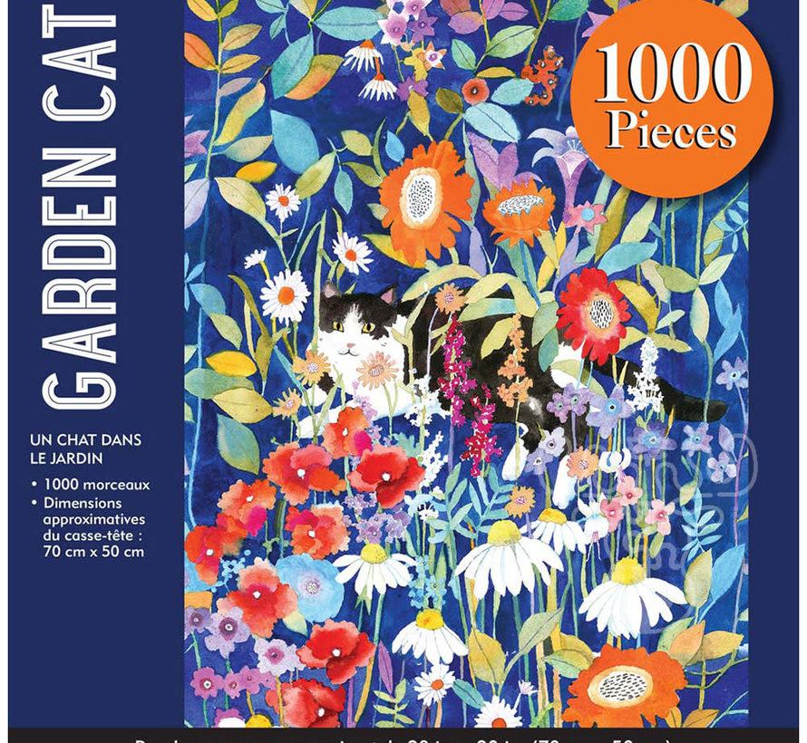 Peter Pauper Press Garden Cat Puzzle 1000pcs