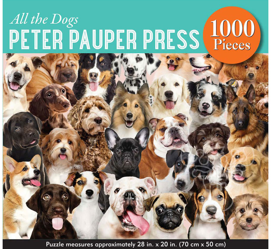 Peter Pauper Press All the Dogs Puzzle 1000pcs