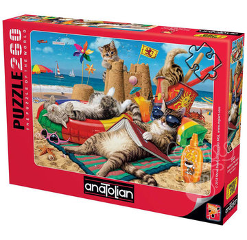 Anatolian Anatolian Cats on the Beach Puzzle 260pcs