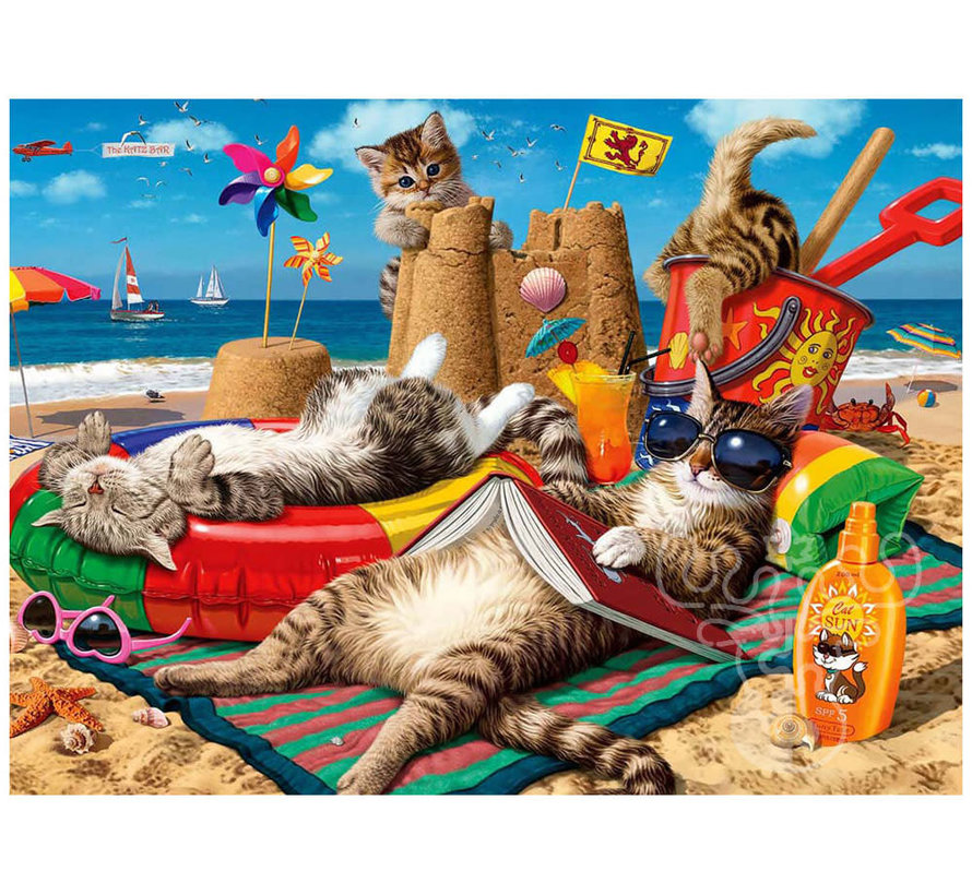 Anatolian Cats on the Beach Puzzle 260pcs