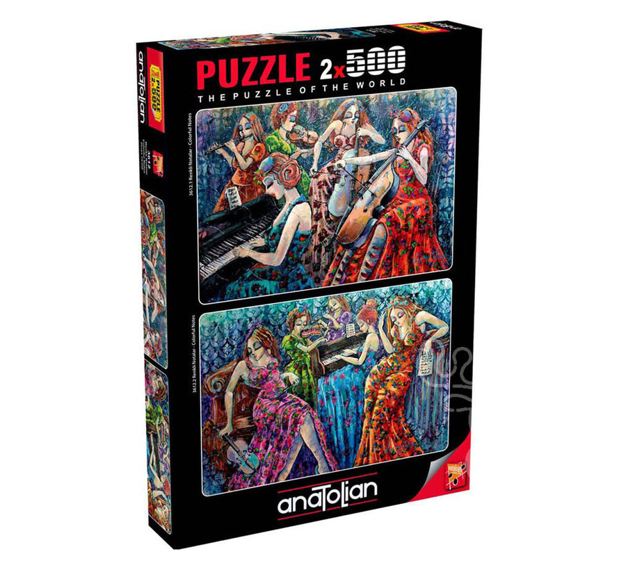 Anatolian Colourful Notes Puzzle 2 x 500pcs