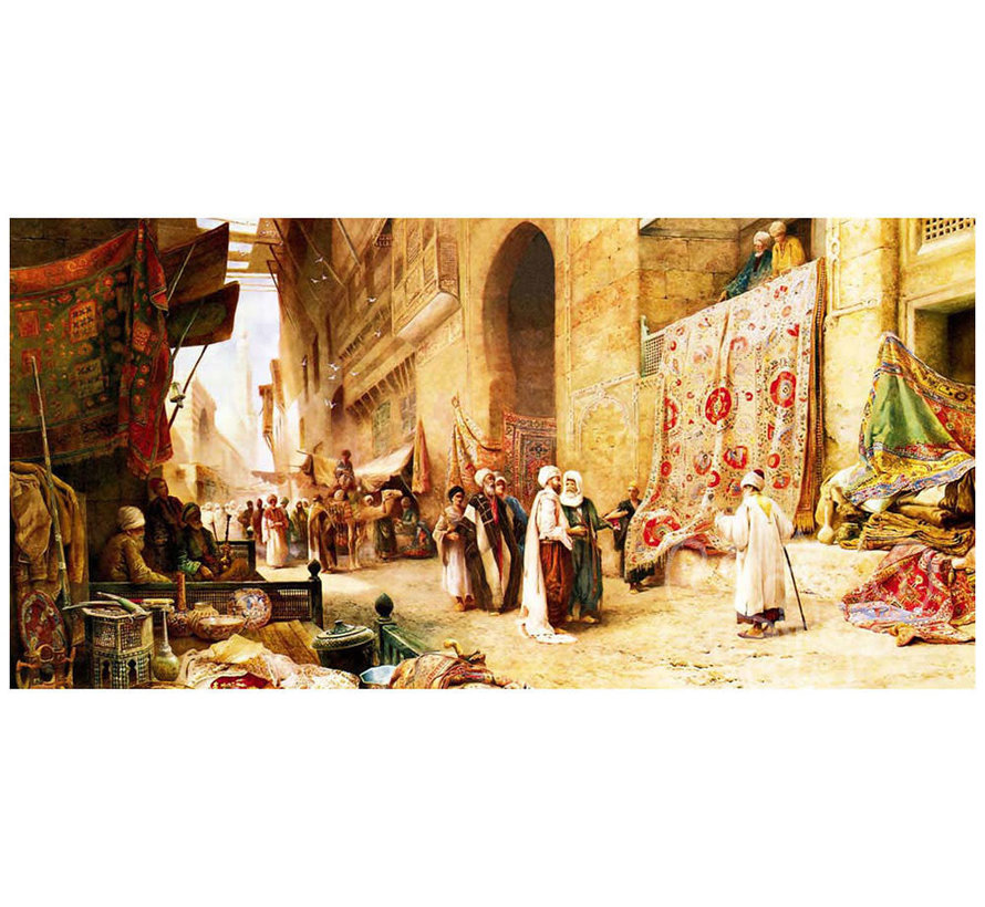 Anatolian A Carpet Sale in Cairo Panoramic Puzzle 1500pcs