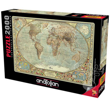 Anatolian Anatolian World Map Puzzle 2000pcs