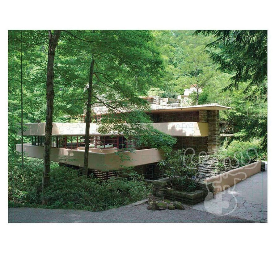 Galison Frank Lloyd Wright Fallingwater Double Sided Puzzle 500pcs