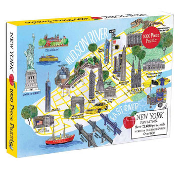 Galison Galison New York City Map Puzzle 1000pcs
