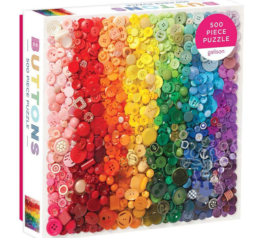 Galison Rainbow Buttons Puzzle 500pcs