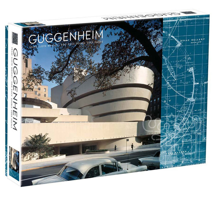 Galison Frank Lloyd Wright Guggenheim Double Sided Puzzle 500pcs