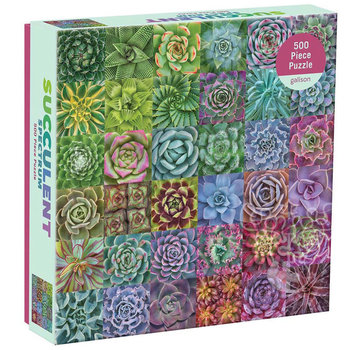 Galison Galison Succulent Spectrum Puzzle 500pcs