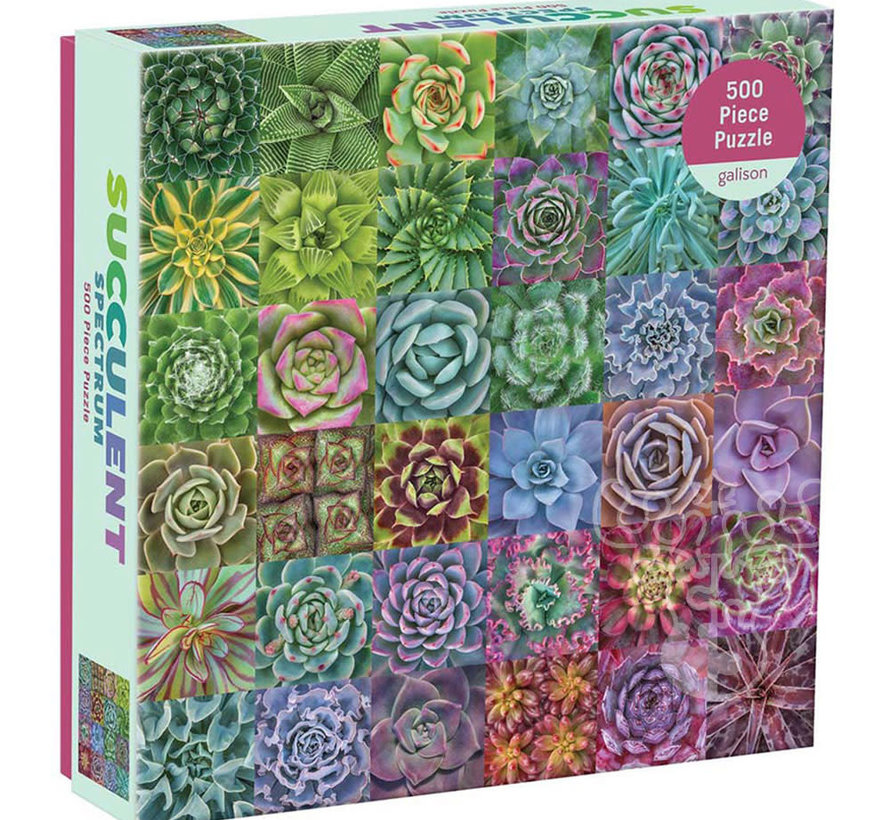 Galison Succulent Spectrum Puzzle 500pcs