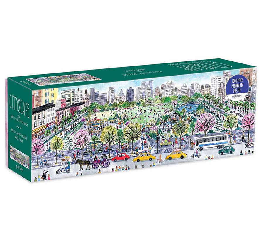 Galison Michael Storrings CityScape Panoramic Puzzle 1000pcs