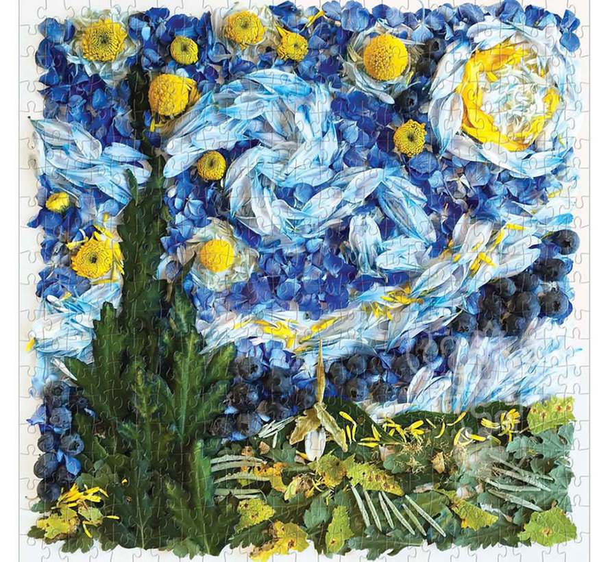 Galison Starry Night Petals Puzzle 500pcs