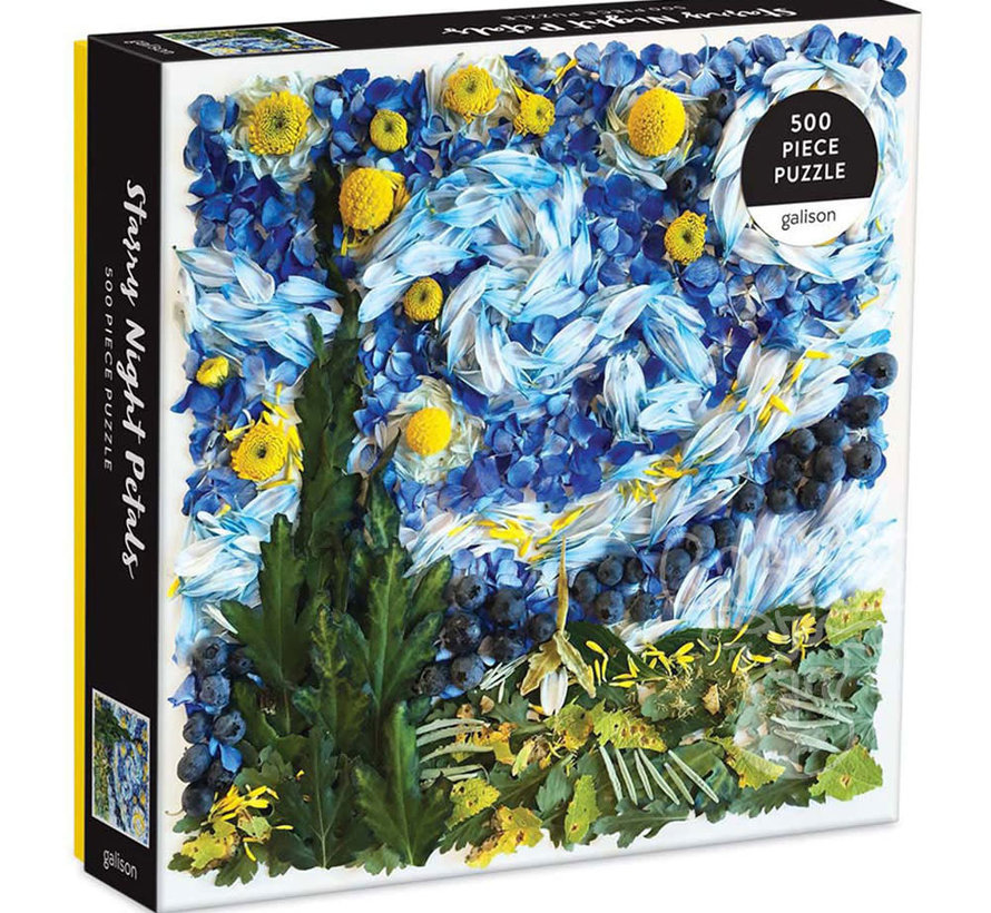 Galison Starry Night Petals Puzzle 500pcs