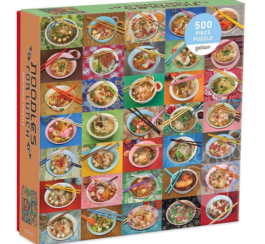 Galison Noodles for Lunch Puzzle 500pcs