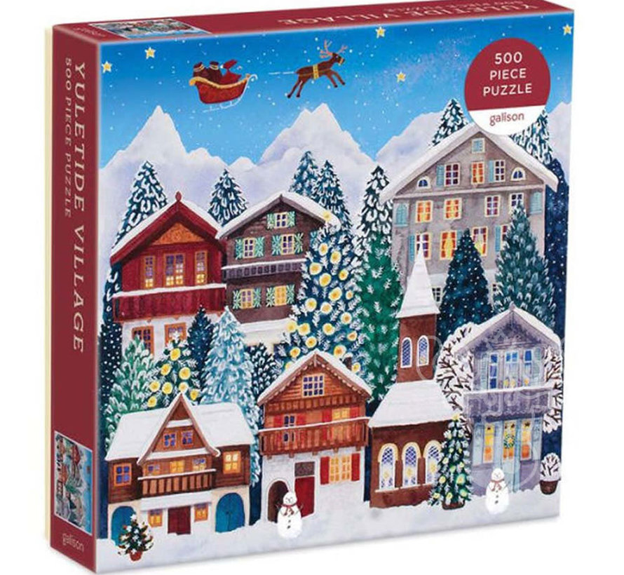 Galison Yuletide Village Puzzle 500pcs