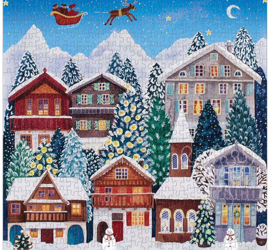 Galison Yuletide Village Puzzle 500pcs