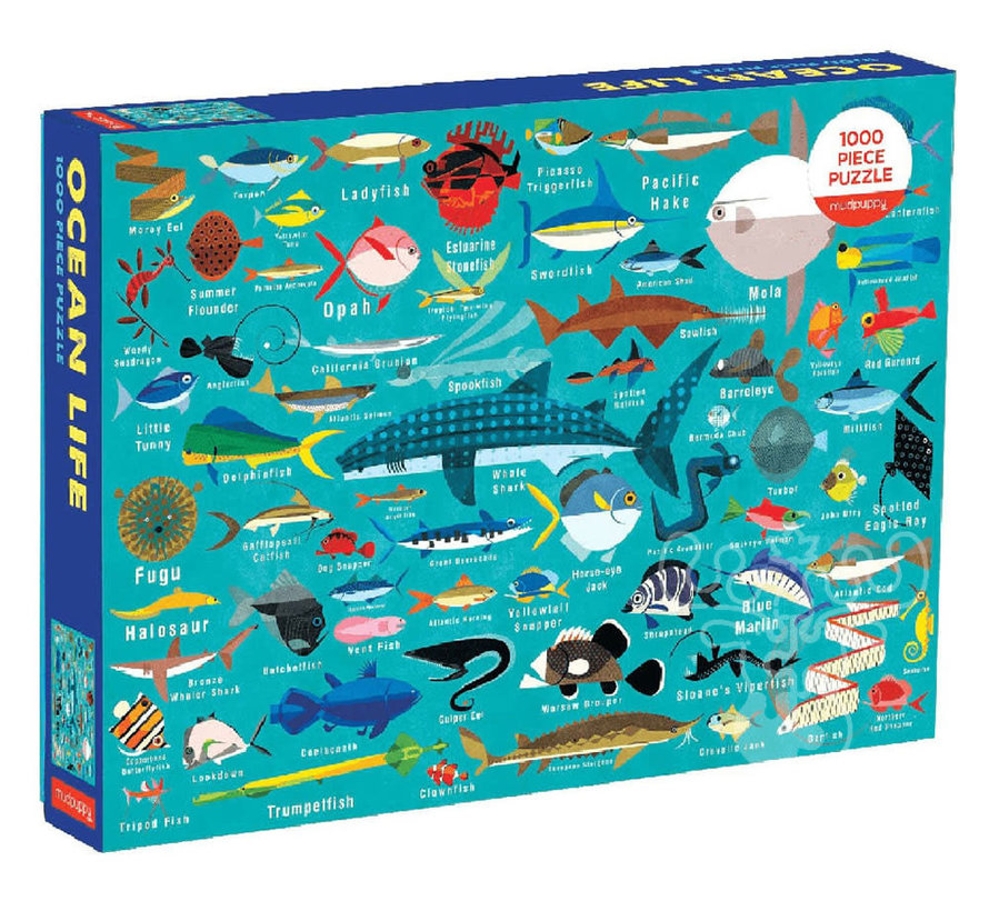 Mudpuppy Ocean Life Puzzle 1000pcs