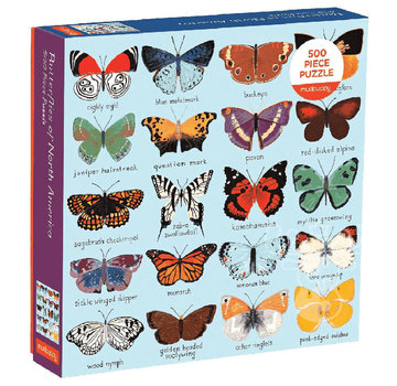 Mudpuppy Mudpuppy Butterflies of North America Puzzle 500pcs