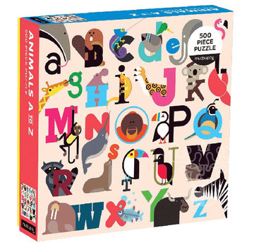 Mudpuppy Mudpuppy Animals A to Z Puzzle 500pcs
