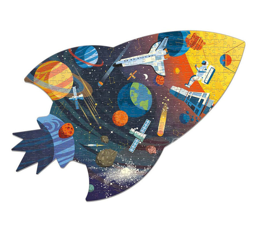 Mudpuppy Outer Space Shaped Puzzle 300pcs