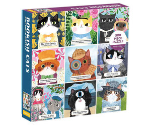 Mudpuppy Bookish Cats Puzzle 500pcs - Puzzles Canada