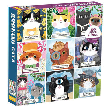 Mudpuppy Mudpuppy Bookish Cats Puzzle 500pcs