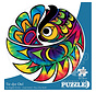 Indigenous Collection: Tie-Dye Owl Round Puzzle 500pcs
