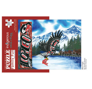 Canadian Art Prints Indigenous Collection: Blue Eagle Family Puzzle 500pcs