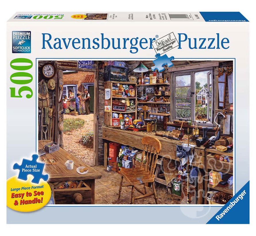 Ravensburger Dad's Shed Large Format Puzzle 500pcs