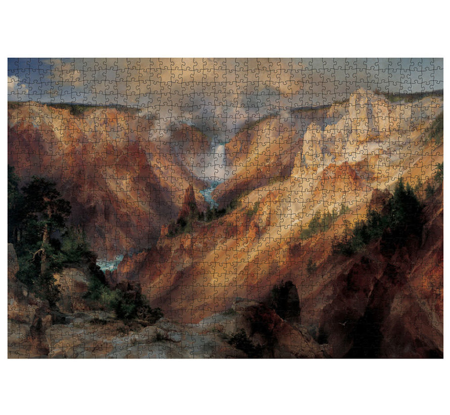Pomegranate Moran Thomas: The Grand Canyon of the Yellowstone Puzzle 1000pcs