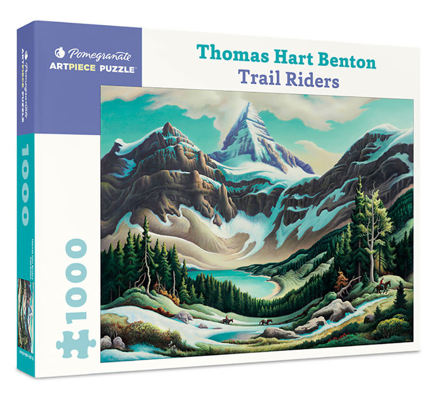 Pomegranate Benton, Thomas Hart: Trail Riders Puzzle 1000pcs