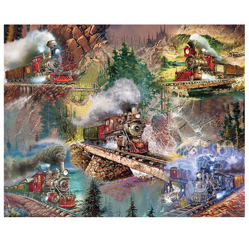 Springbok FINAL SALE Springbok Thrilling Trains Puzzle 1000pcs