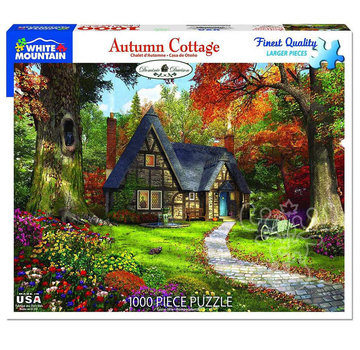 White Mountain White Mountain Autumn Cottage Puzzle 1000pcs
