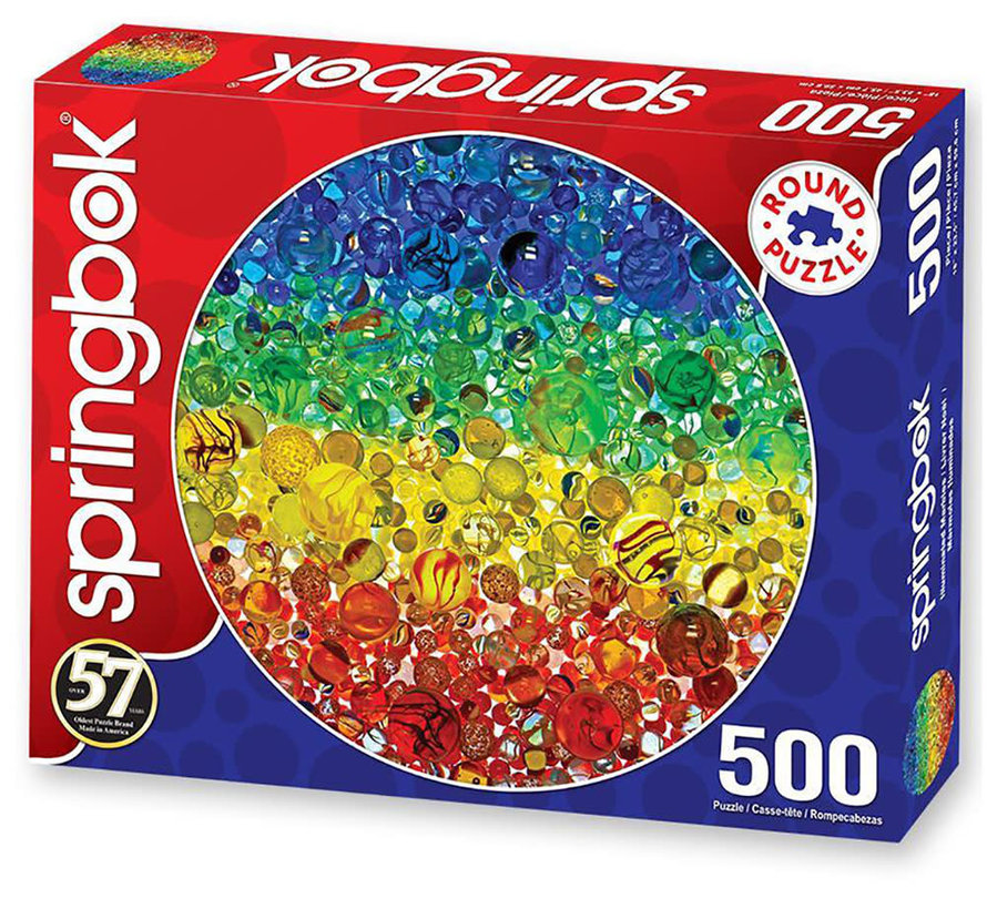 Springbok Illuminated Marbles Round Puzzle 500pcs