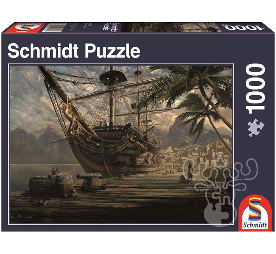 Schmidt Ship At Anchor Puzzle 1000pcs