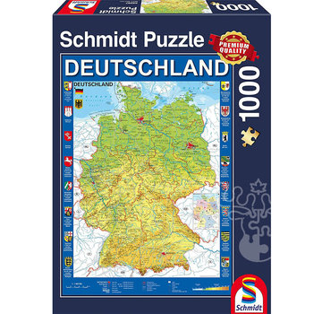 Schmidt Schmidt Map of Germany Puzzle 1000pcs