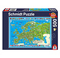 Schmidt Discover Europe Puzzle 500pcs